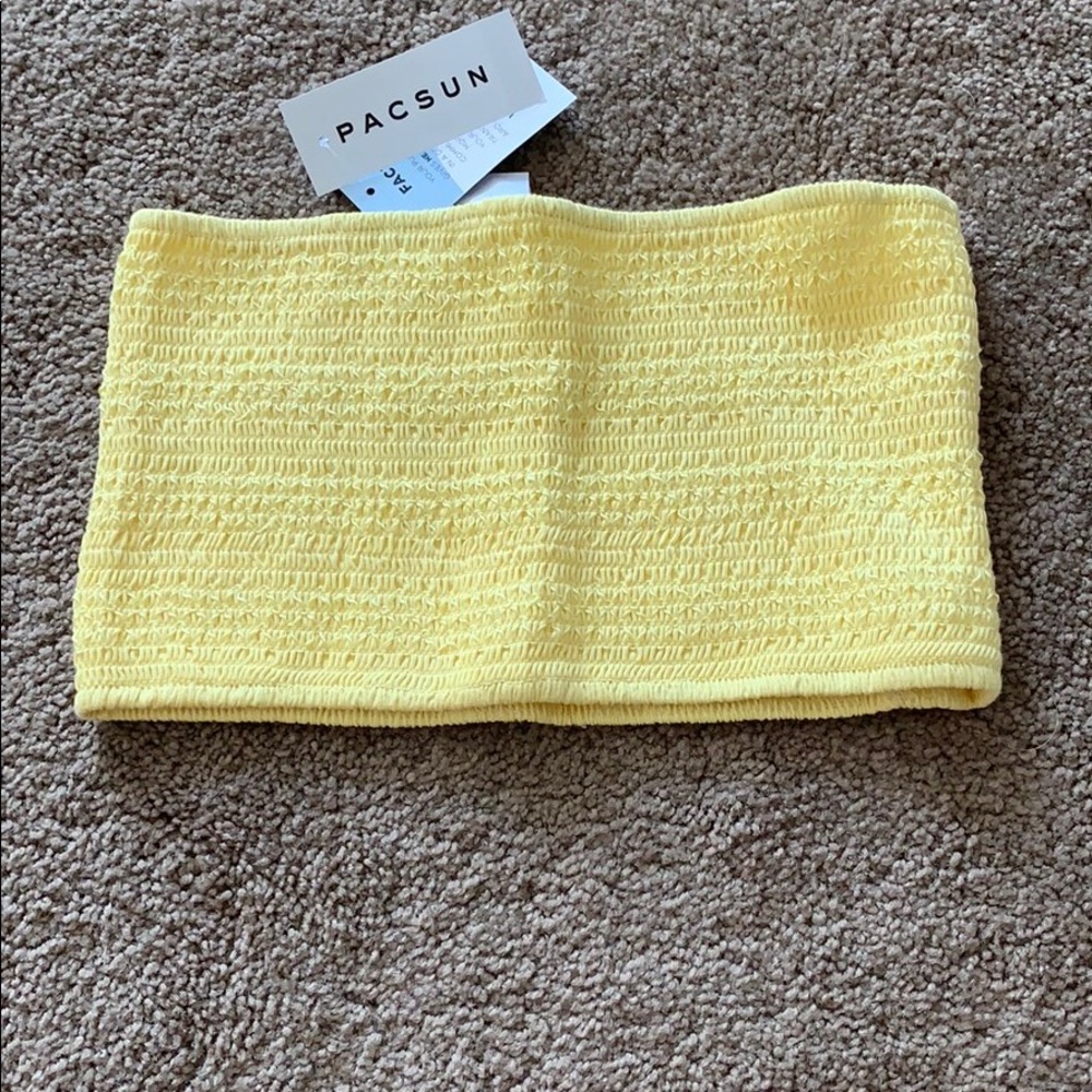 Yellow tube top